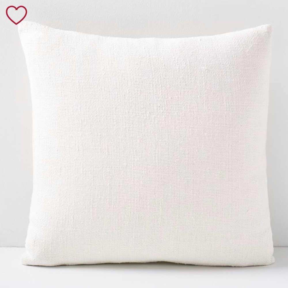 West Elm Silk Handloomed Pillow Cover 20” Square
